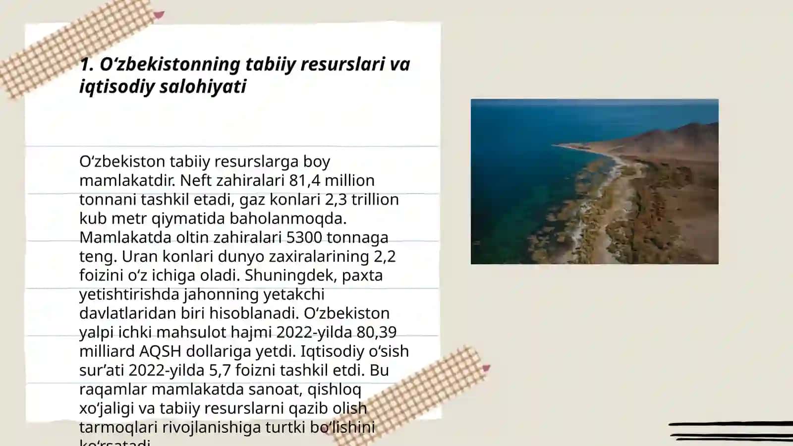 O‘zbekistonning ijtimoiy-iqtisodiy salohiyati va ularning ekoturistikxususiyatlari 3