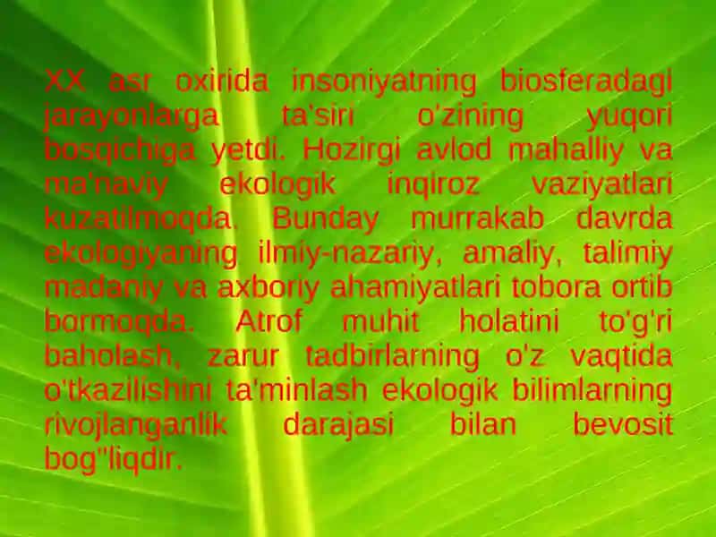 Ekologik ta'lim va tarbiya 3