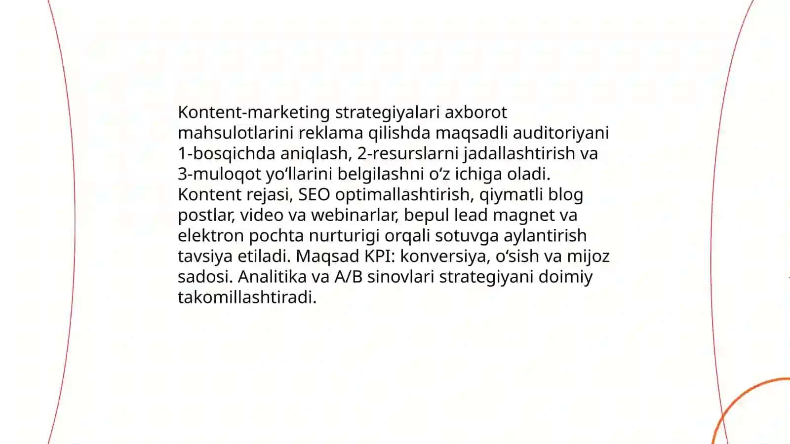 Kontent-marketing strategiyalari axborot mahsulotlarini reklama qilishda 3