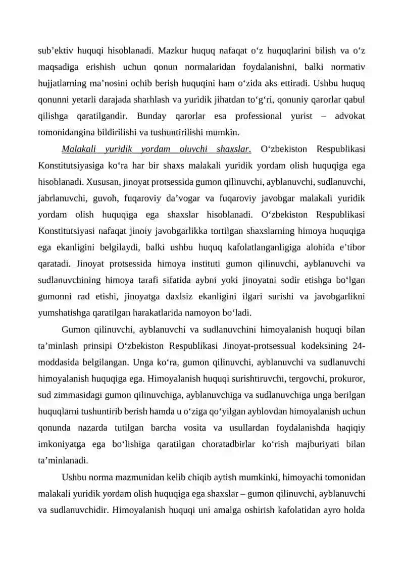 ADVOKATNING JINOYAT SUDI ISHLARINI YURITISHDAGI ISHTIROKI 3