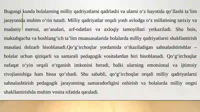 Qoʻgʻirchoqlar yordamida milliy qadriyatlarni sahnalashtirish.pptx 3