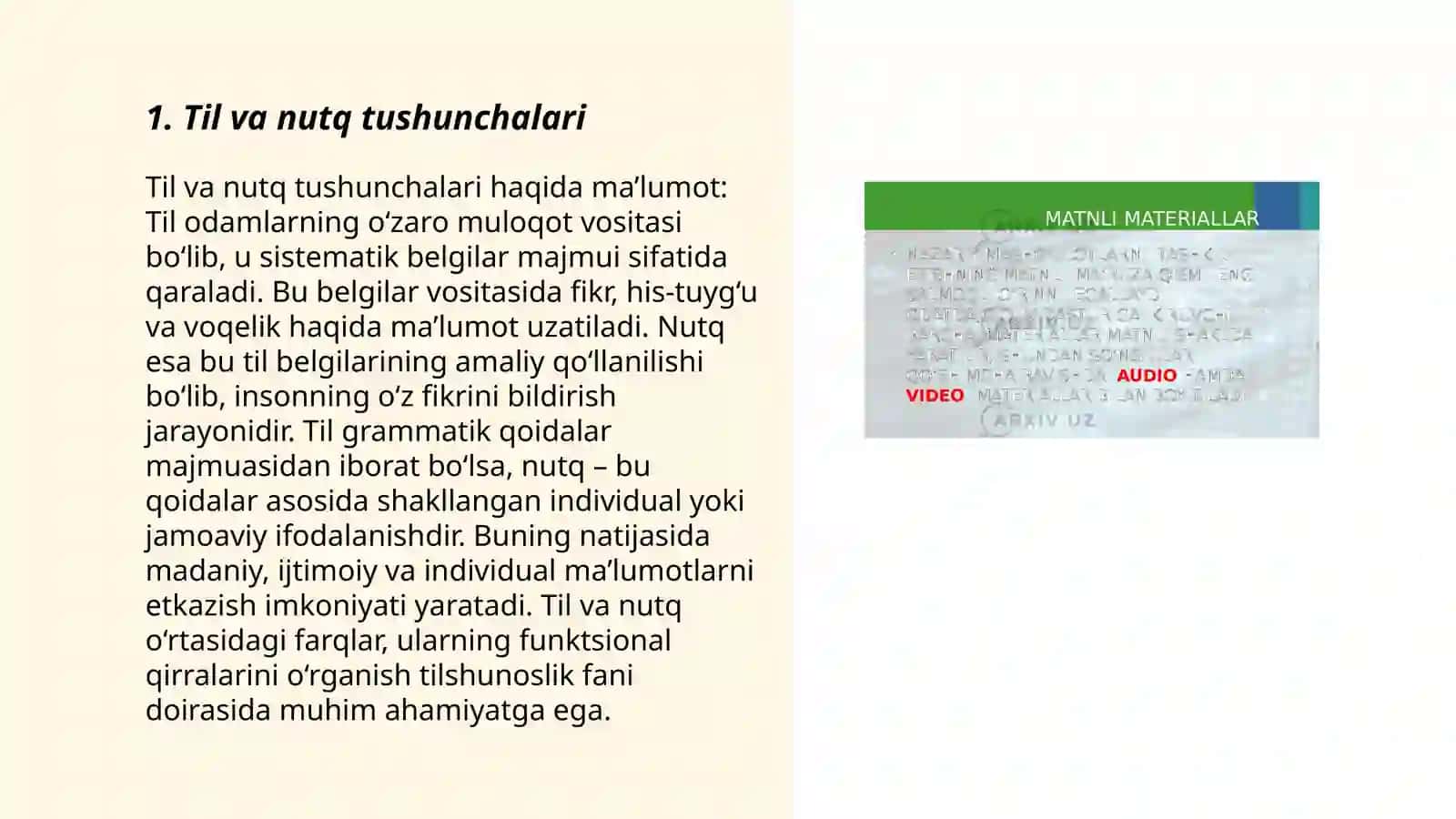 Til va nutq birliklari haqida dastlabki ma‘lumotlar 3