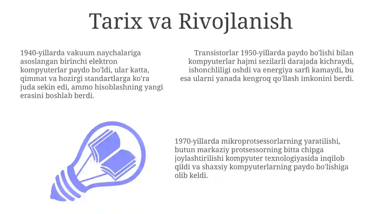 Noan'anaviy hisoblash tizimlari va ma'lumotlarni qayta ishlash 3