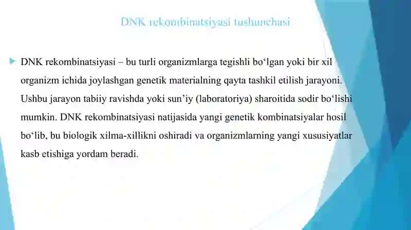 Tibbiyotda DNK rekombinantlarining qo‘llanishi 3