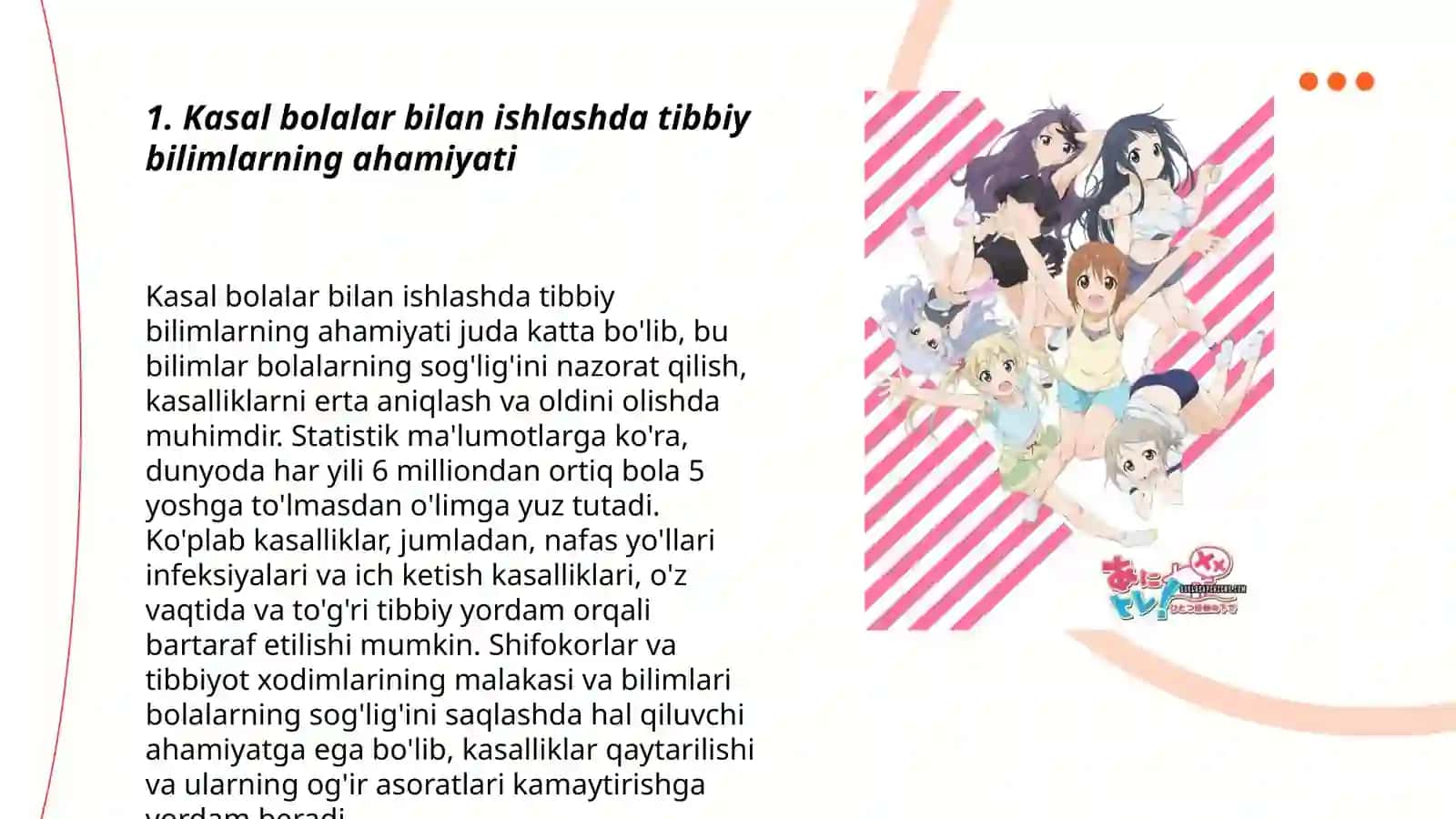 Tibbiyot fanlarini kasal bolalar bilan oʻqitish 3