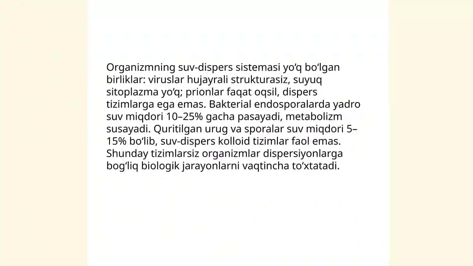 Organizmning suv-dispers sistemasi 3