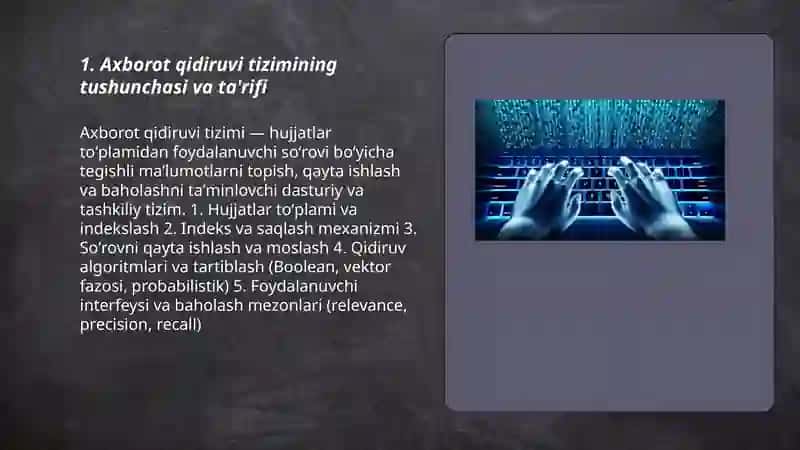 Axborot qidiruvi tizimlari 3