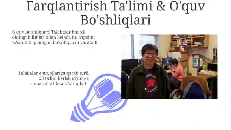Farqlantirish Ta'limi & O'quv Bo'shliqlari 3