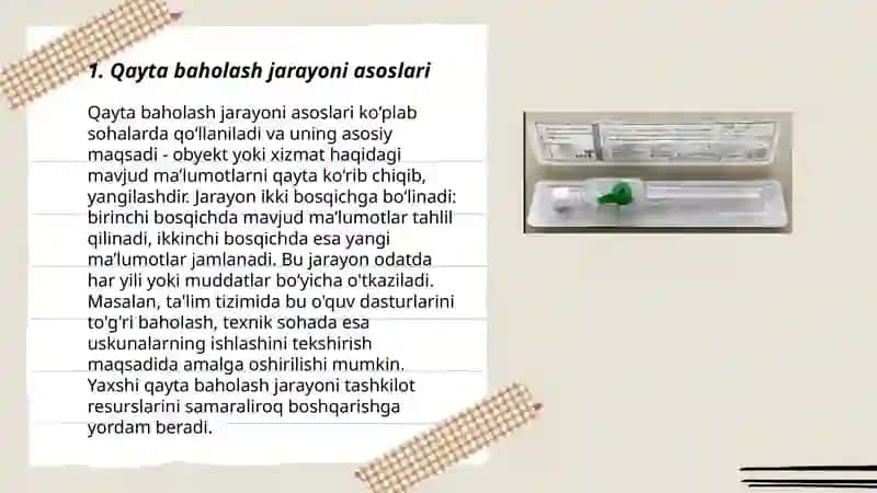Аsоsiy vоsitаlаrni qаytа bаhоlаsh tаrtibi. 3
