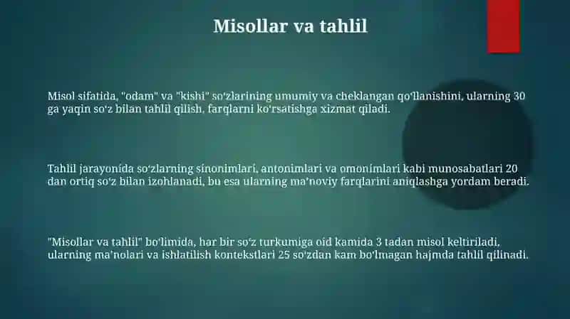 Umumiste'moldagi va iste'moli chegaralangan so'zlar 3