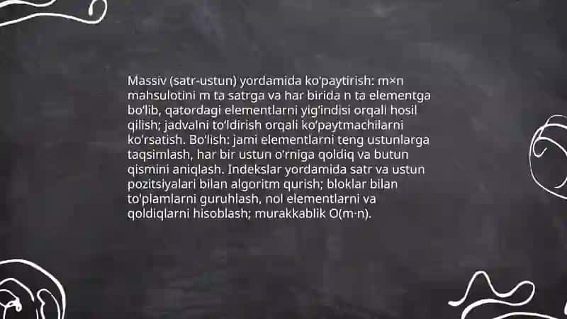 Koʻpaytirish va boʻlishga oid mantiqiy topshiriqlar 3