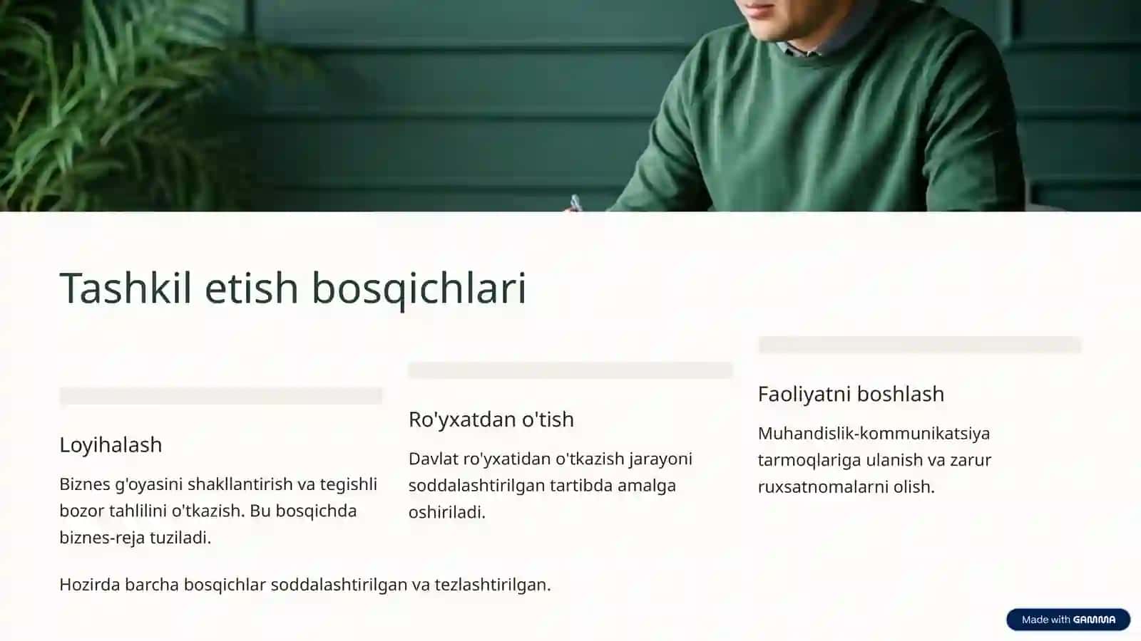 Kichik biznes va xususiy tadbirkorlik: Tashkiliy-huquqiy asoslari 3