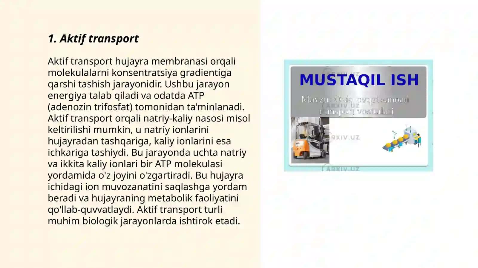 Membranalar orqali transport mexanizmi 3