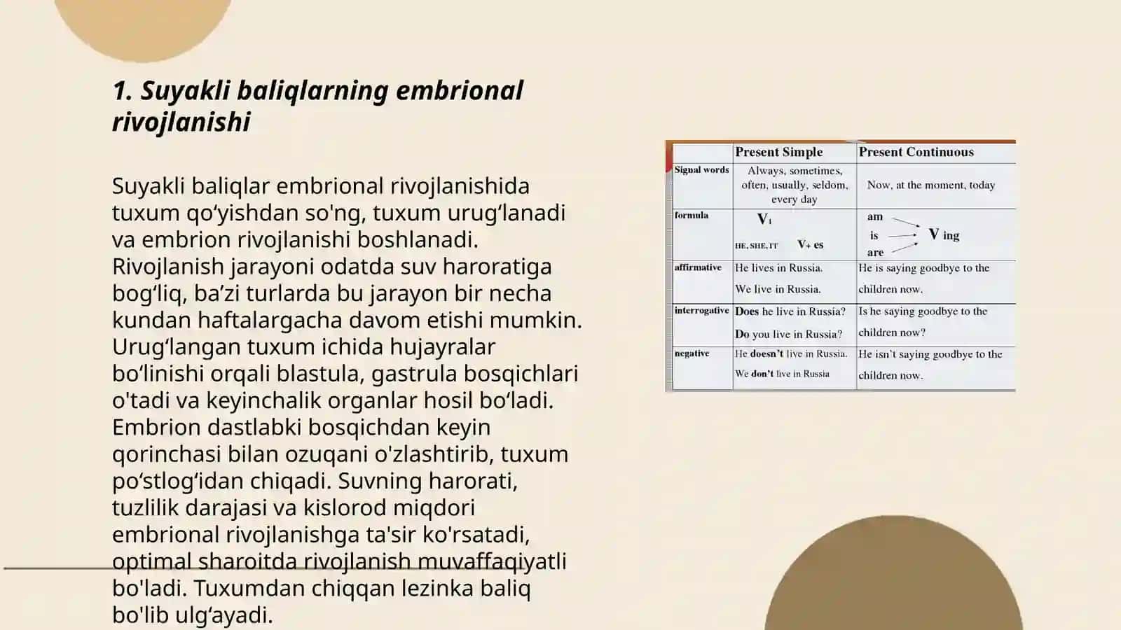 Suyakli va togʻayli baliqlarning indivudual rivojlanish xususiyatlari 3