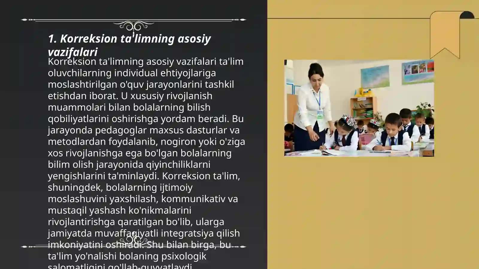 Korreksion maxsus pedagogikaning asosiy vazifalari tamoyillari va metodlari 3