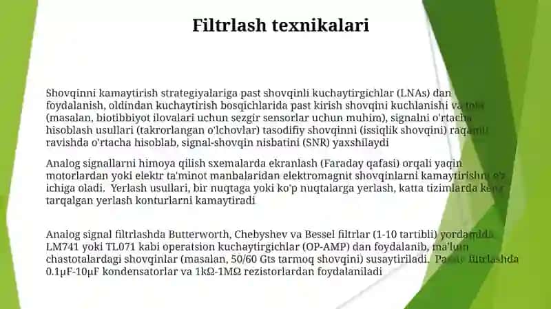 Analog signallarni shovqindan himoya qilish uchun sxemalarni loyihalash 3