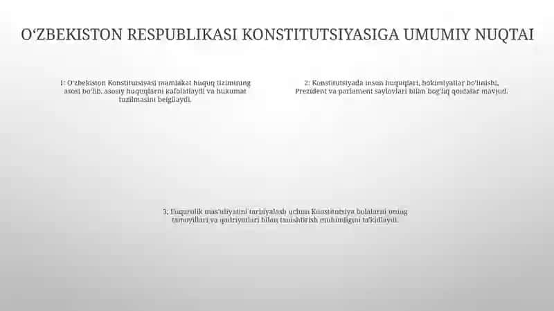 Maktabgacha Yoshidagi Bolalarni OʻZbekiston Respublikasi Konstitutsiyasi Bilan Tanishtirish 3