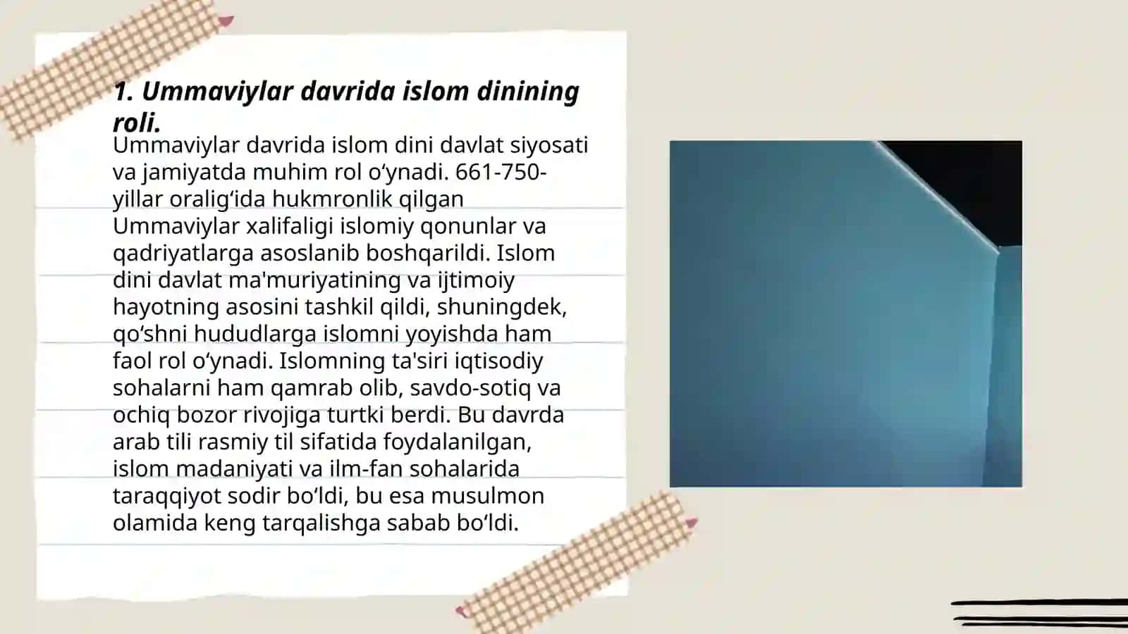 Ummaviylar va abbosiylar hukumronligi davrida dinga munosabat 3