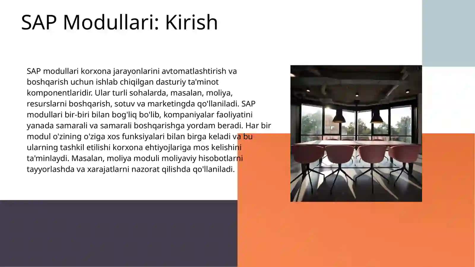 SAP Modullari: Kirish 3