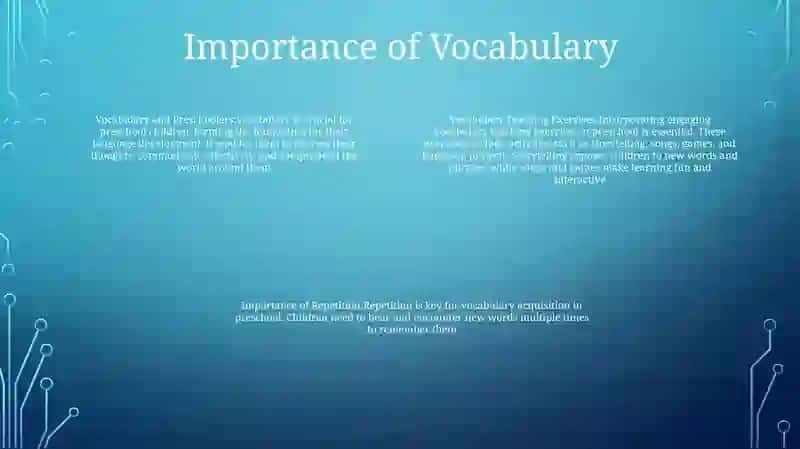 Vocabulary Teaching Exercises In Teaching English To Preschool Children 3