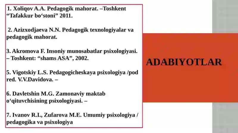 O‘QITUVCHI Pedagogik  QOBILIYATiNI rivojlantirish funksiyalari 3