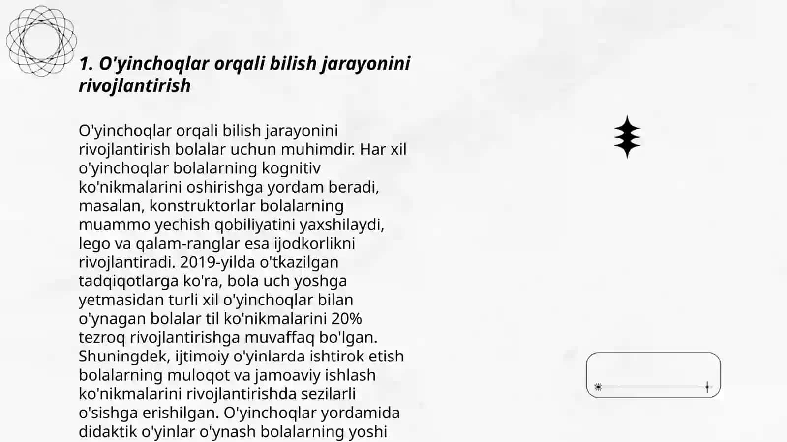 O'yinchoqlar orqali bilish jarayonini rivojlantirish 3