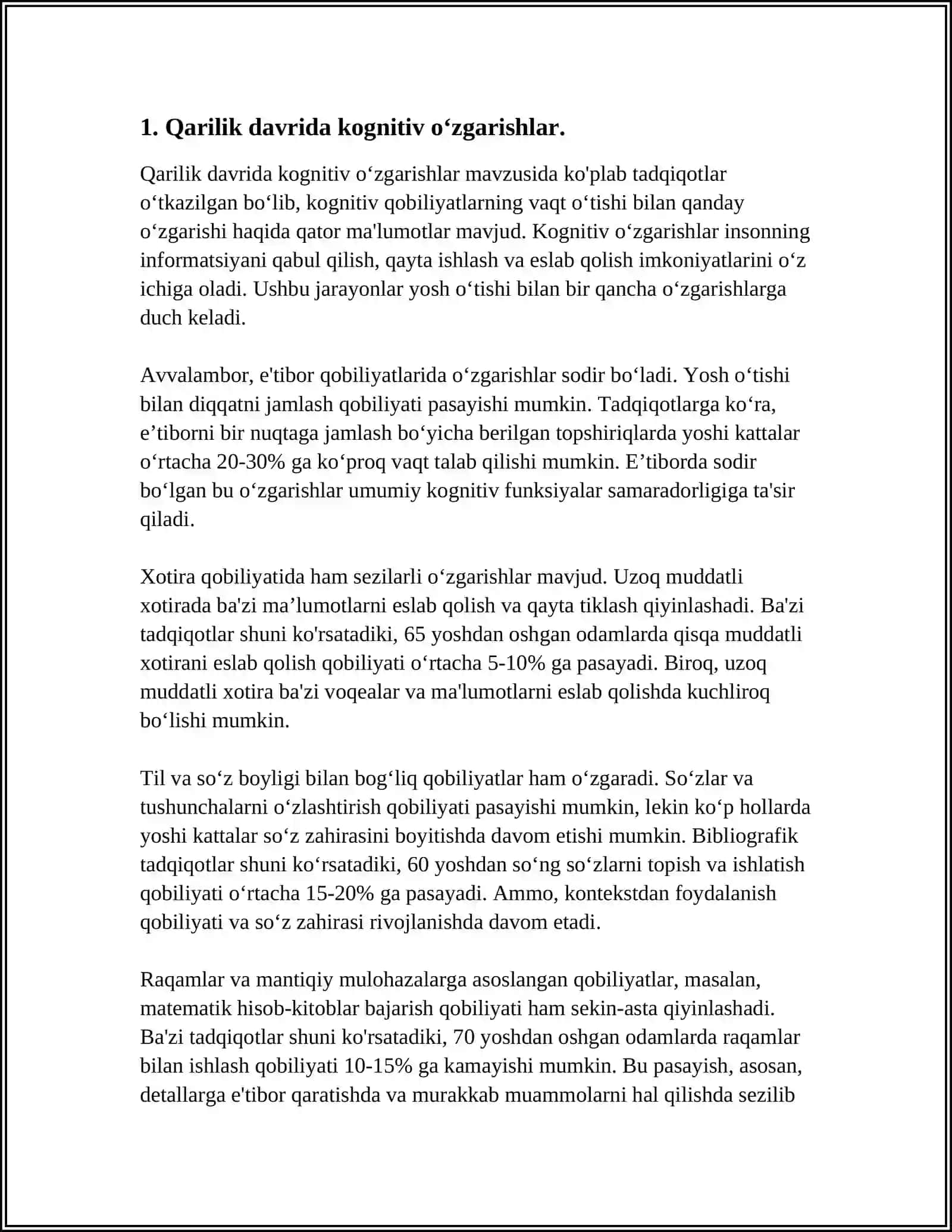 QARILIK DAVRIDA BILISH JARAYONLARIDAGI O‘ZGARISHLAR 3