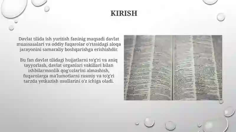 Davlat Tilida Ish Yuritish Faninig Maqsad Va Vazifalari 3