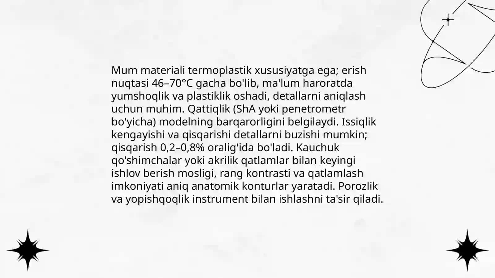 Yuqori va pastki jag' tishlarining anatomik shakllarini mumdan yasash(modellashtirish) 3