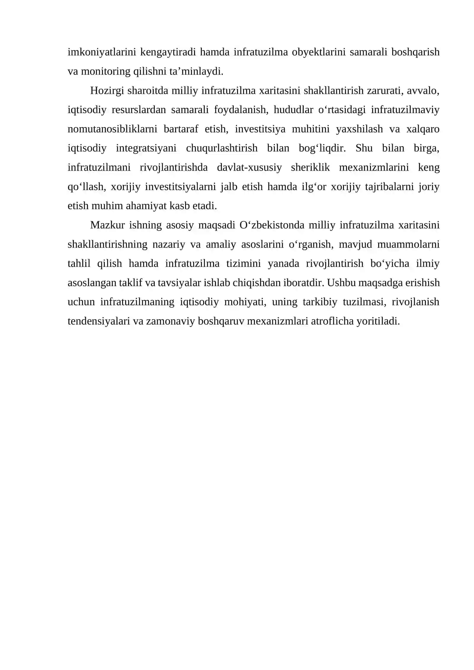O‘zbekistonda milliy infratuzilma xaritasini shakllantirishning dolzarb masalalari 3