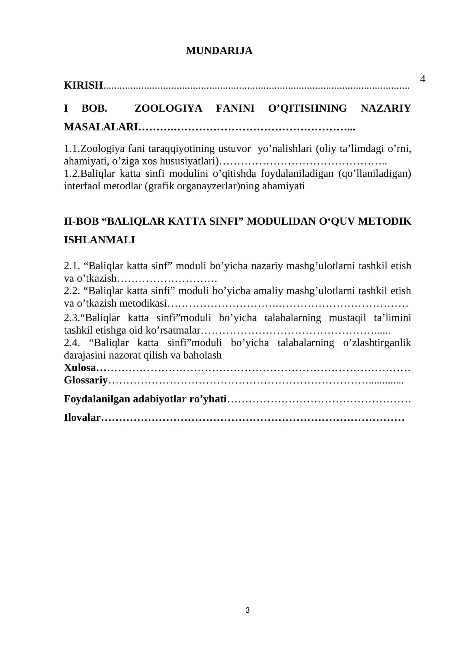 BIOLOGIYA O’QITISH METODIKASI YO’NALISHI TINGLOVCHISI 3