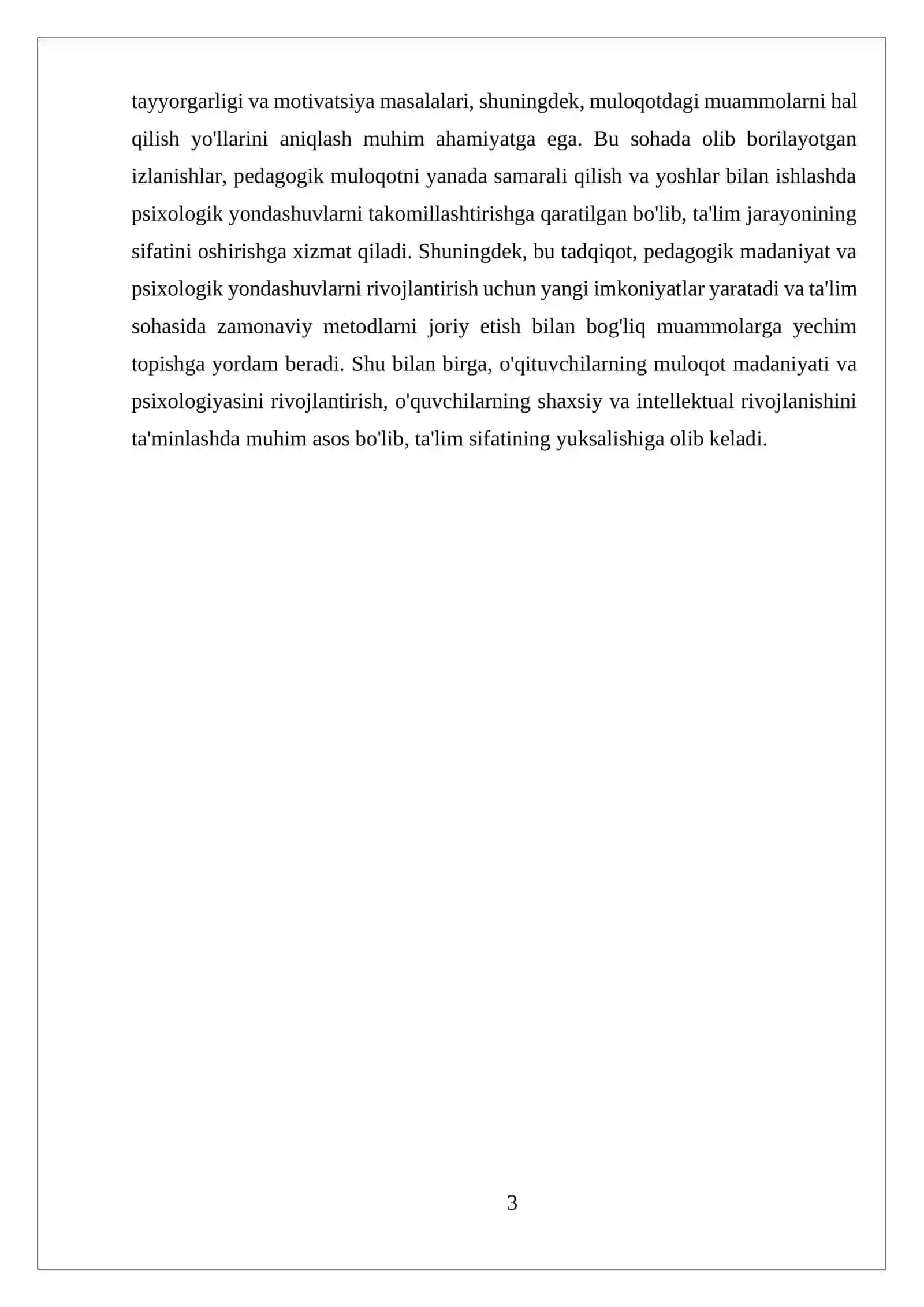 O’QITUVCHI FAOLIYATIDA MULOQOT MADANIYATI VA PSIXOLOGIYASI 3