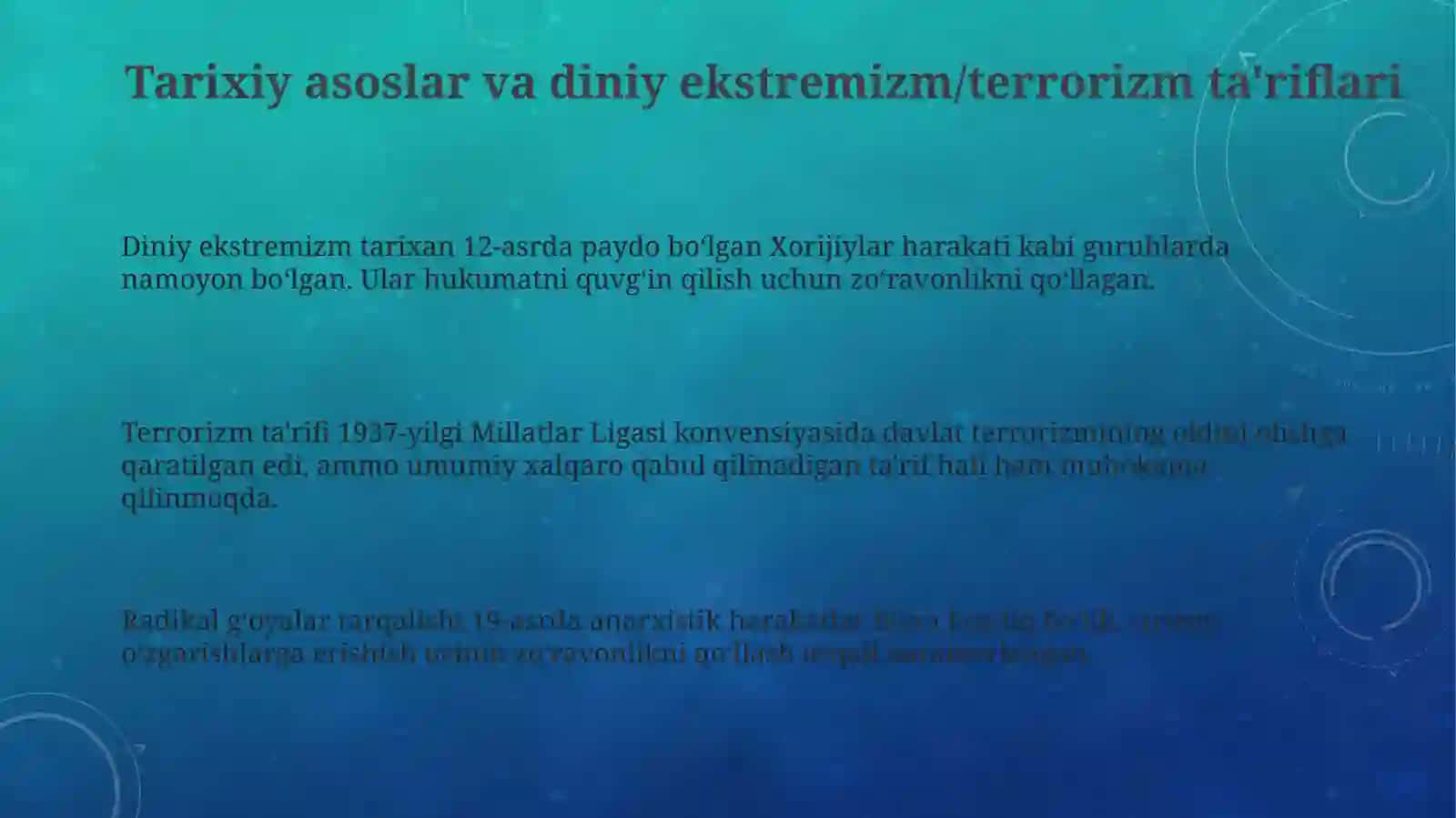 Diniy ekstremizm va terrorizmga qarshi kurashning xalqaro siyosiy-huquqiy asoslari 3