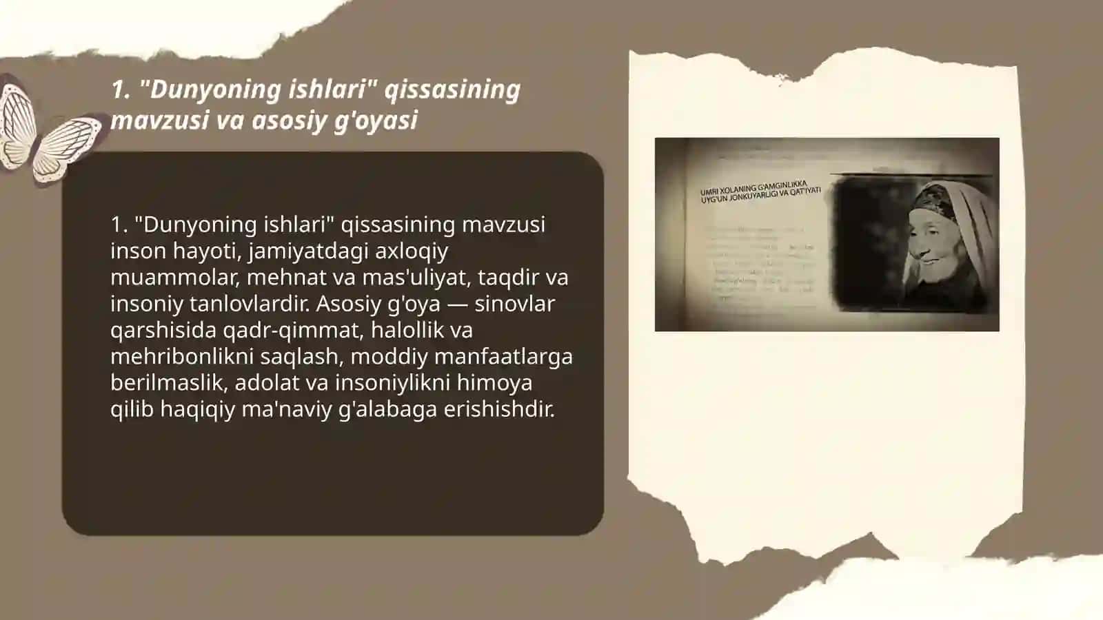 O'tkir Hoshimovning "Dunyoning ishlari" qissasi 3