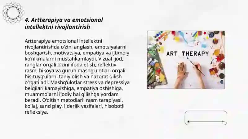 Artterapiya va uning shaxsiy rivojlanishidagi oʻrni 3