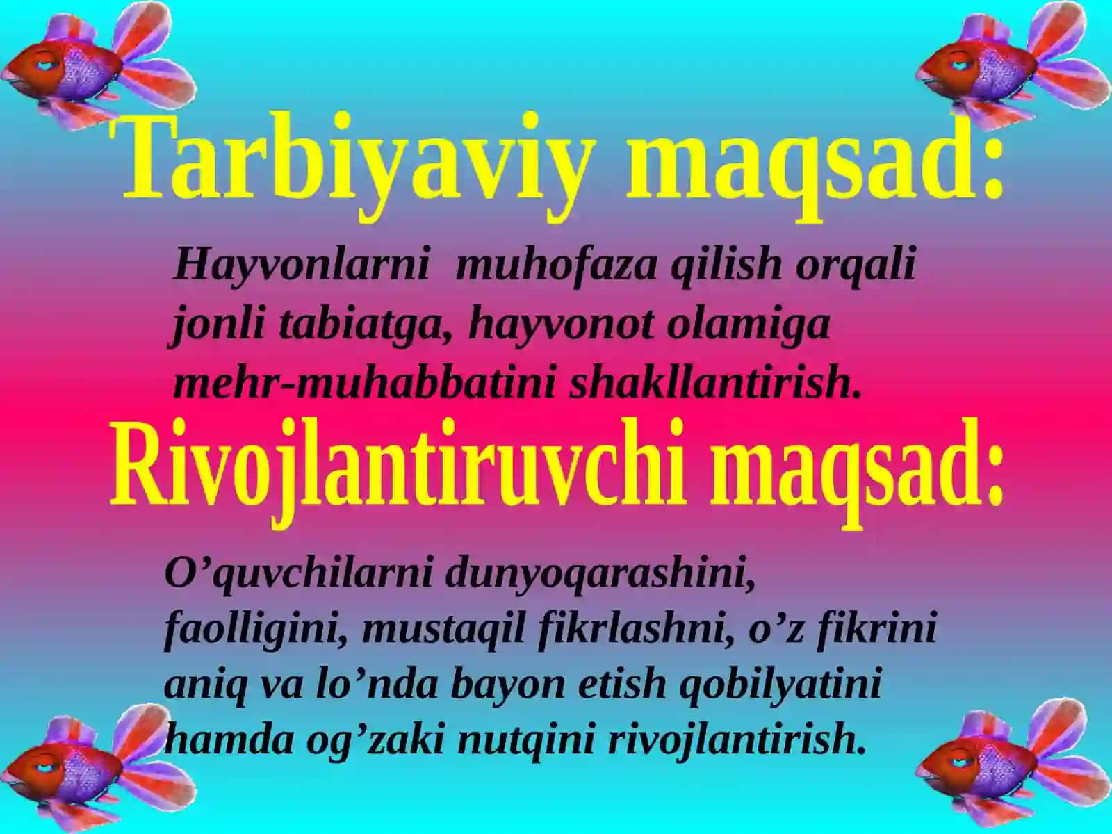 O’lkamizdagi uy va yovvoyi hayvonlar 3