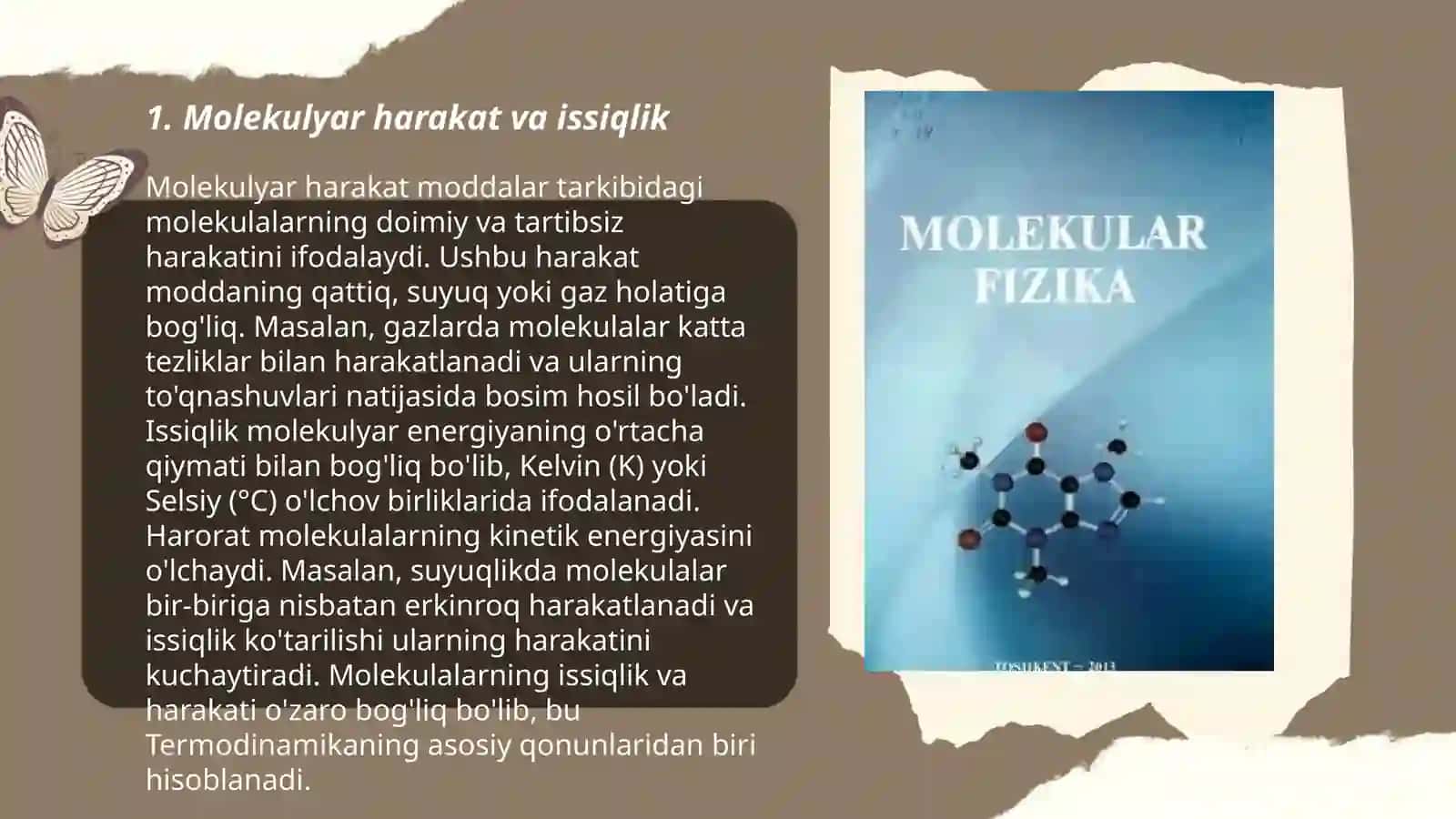Molekulyar fizika asoslari 3