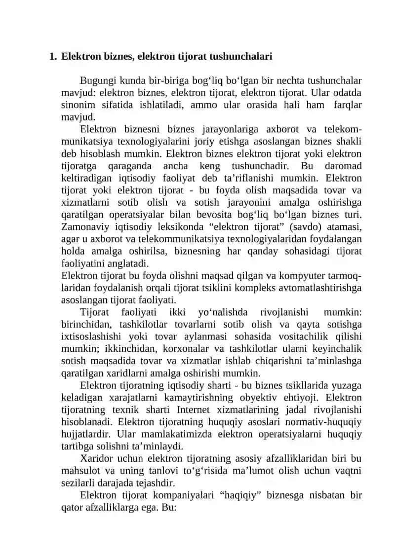 Elektron biznes va elektron tijorat modellari 3