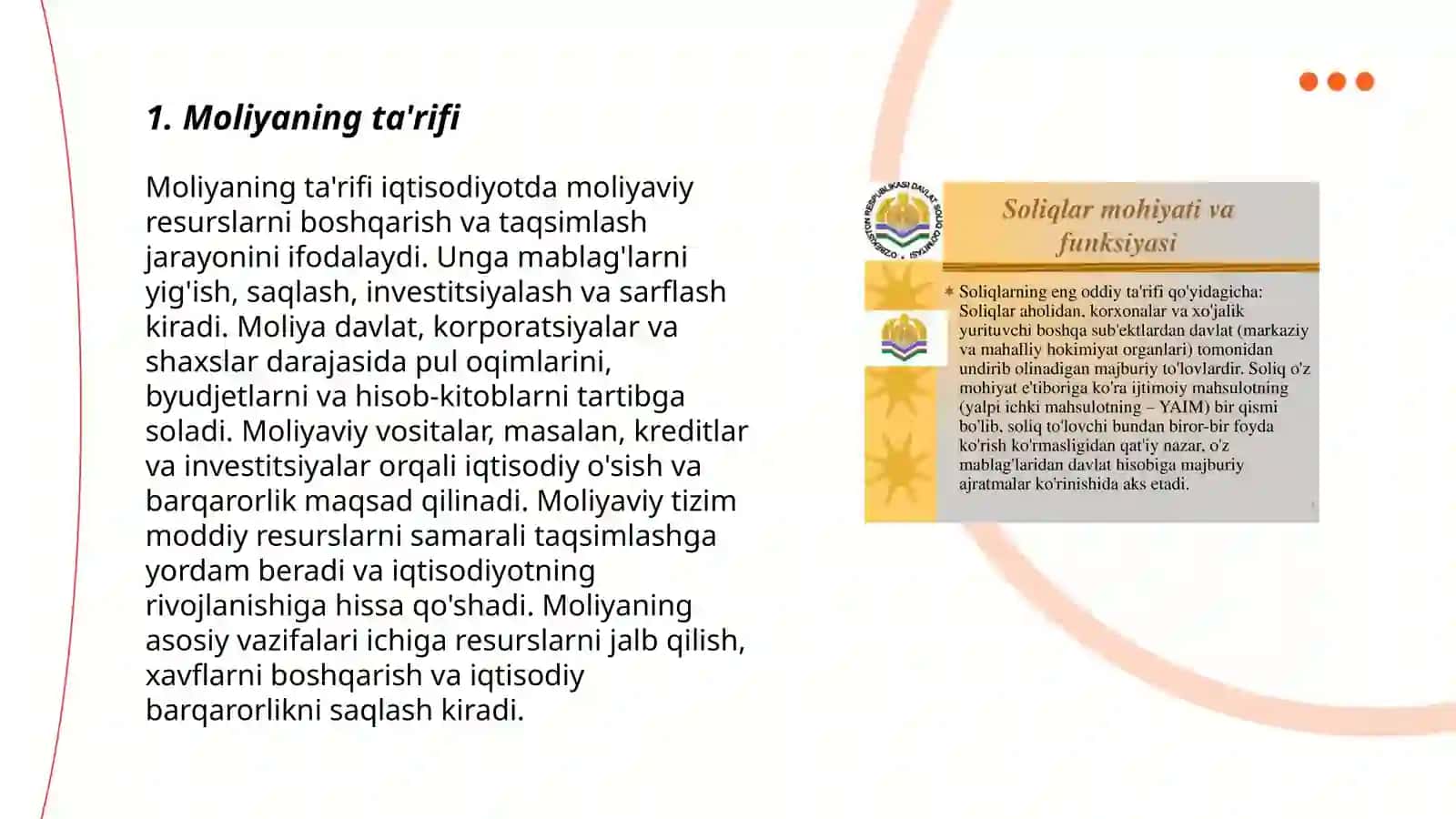 Moliyaning mohiyati va funksiyalari 3
