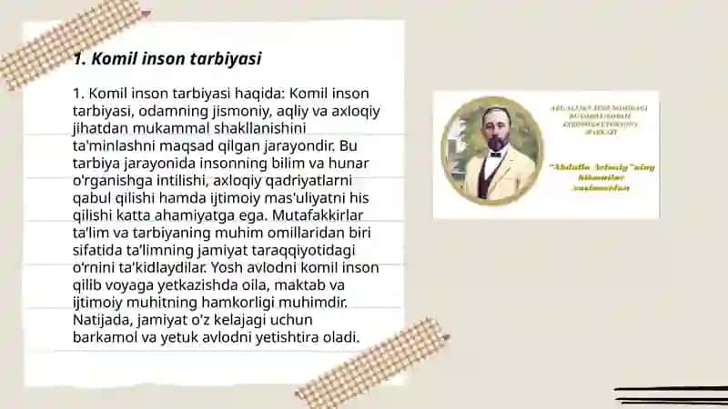 Abdulla Avloniyning komil inson haqidagi qarashlari 3