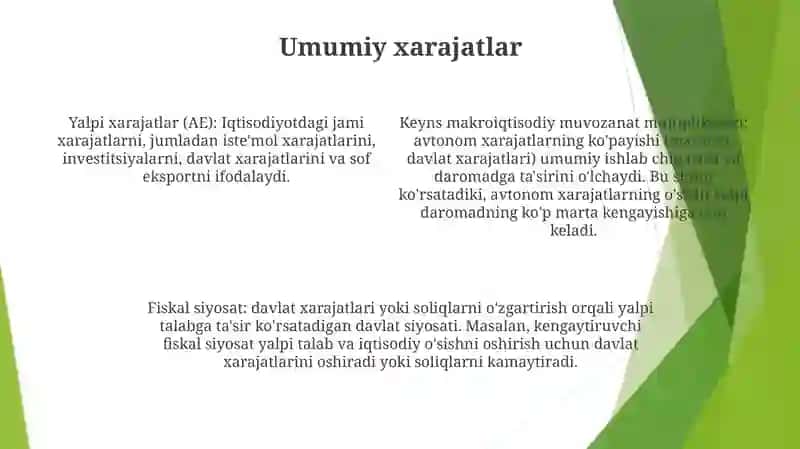 Keysning Makroiqtisodiy Muvozanat Mazaruasi 3