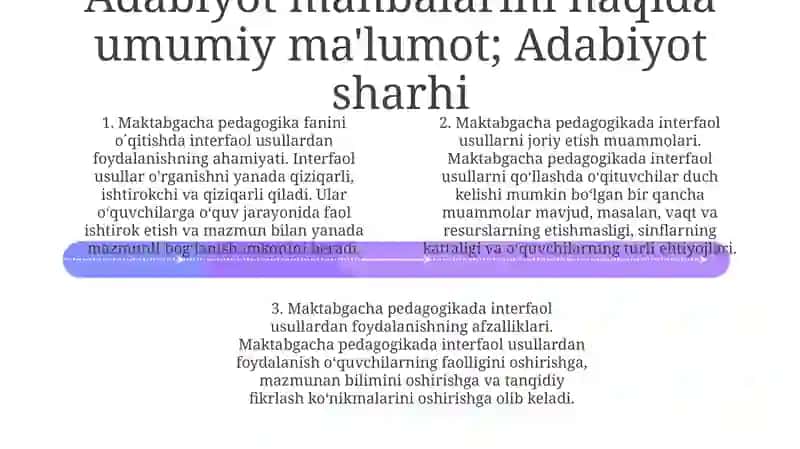 Pedagogik Kollejlarida Maktabgacha Pedagogika Fanini OʻQitishda Interfaol Metodlardan Foydalanish YoʻLlarini OʻRganish 3