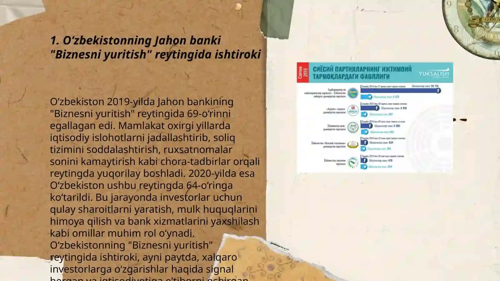 Siyosiy-huquqiy sohadagi ustuvor halqaro reytinglar va ularga O‘zbekistonning integratsiyalashuvi 3