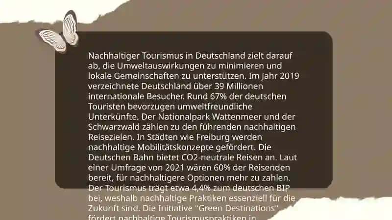 Nachhaltiger Tourismus in Deutschland 3