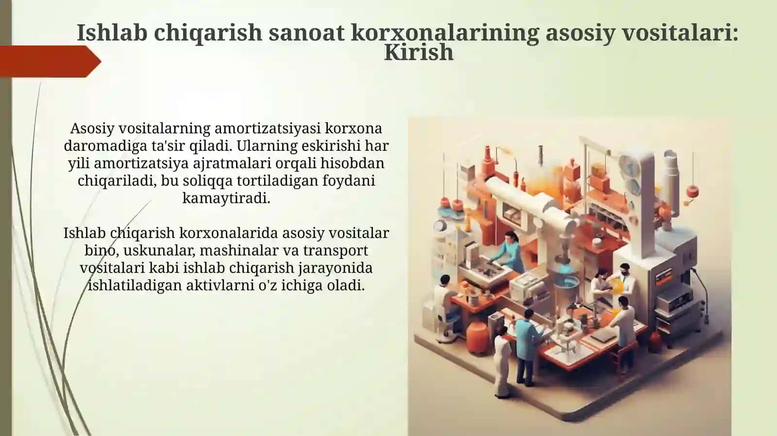 Sanoat korxonalari ushlab chiqarishning asosiy fondlari 3