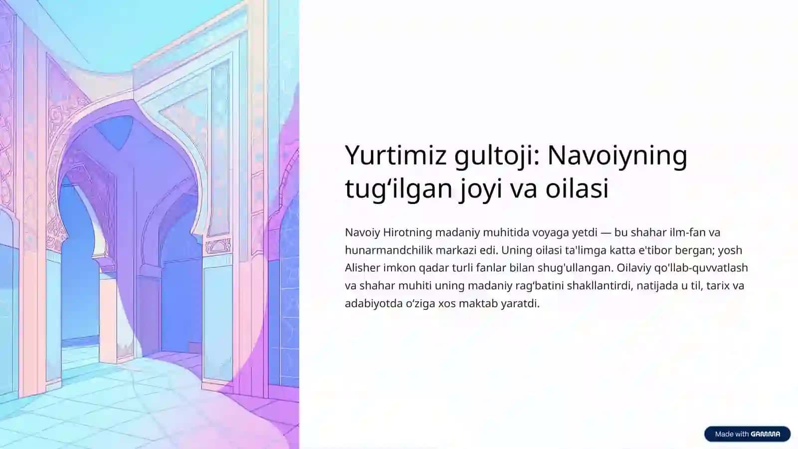 Alisher Navoiy: Hayoti va ijodiy faoliyati 3