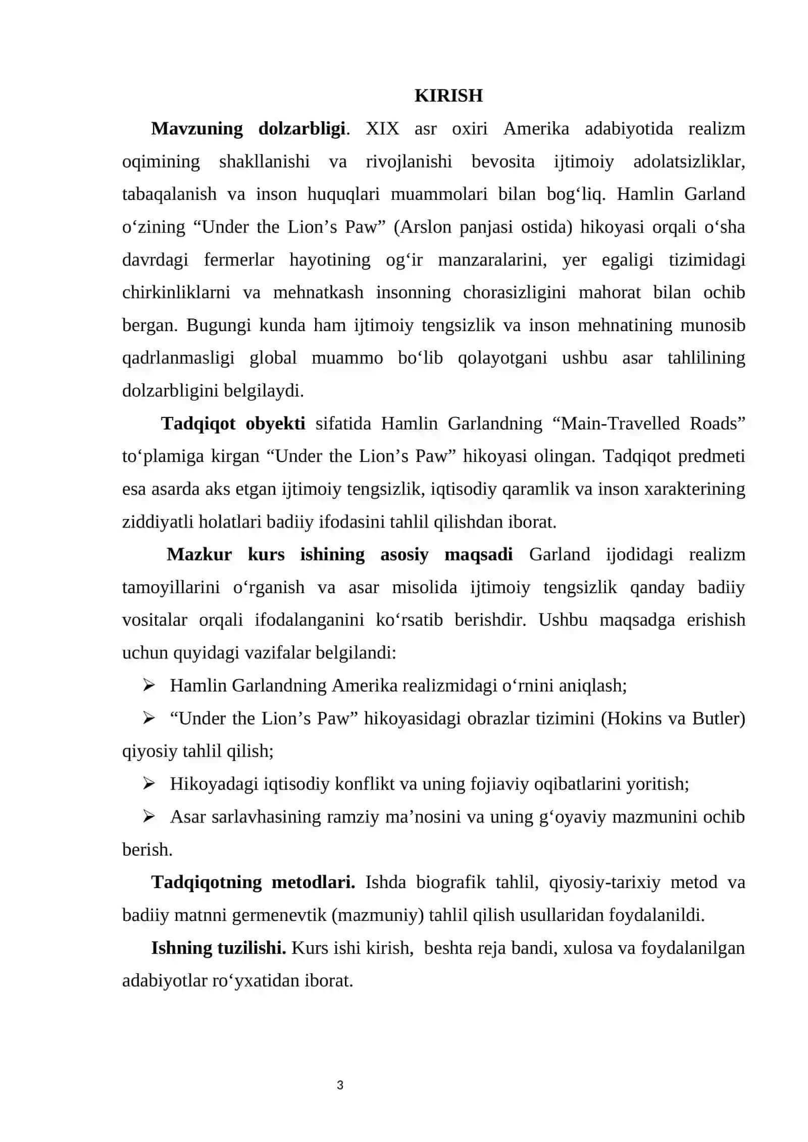 H. Garlendning “Under the Lion’s Paw” hikoyasida ijtimoiy tengsizlik ifodasi 3