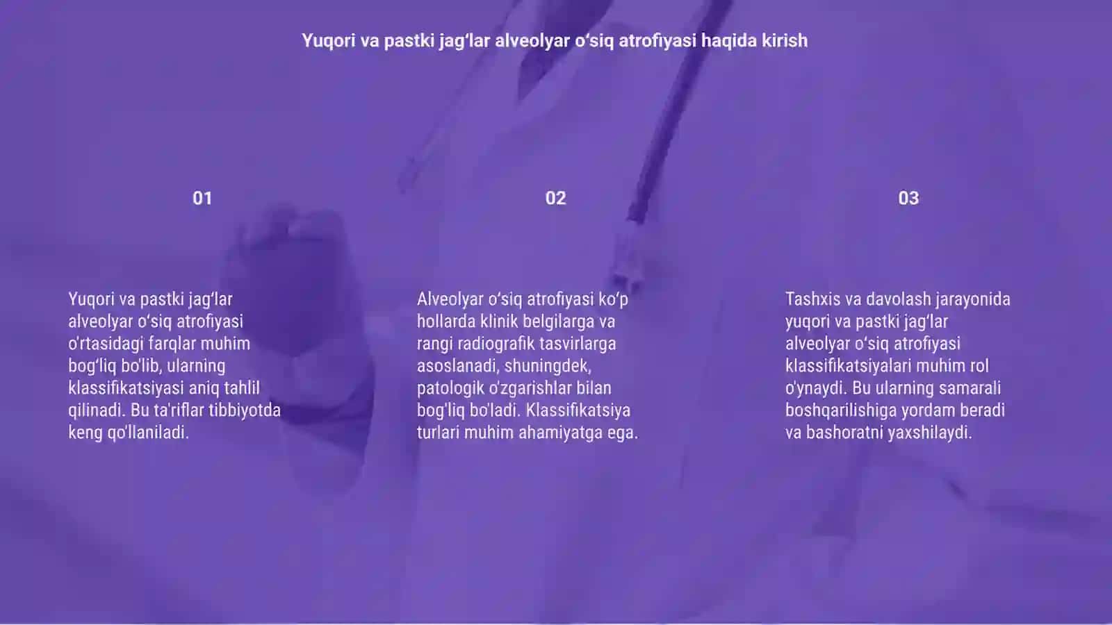 Yuqori va pastki jagʻlar alveolyar oʻsiq atrofiyasi klassifikatsiyalari 3