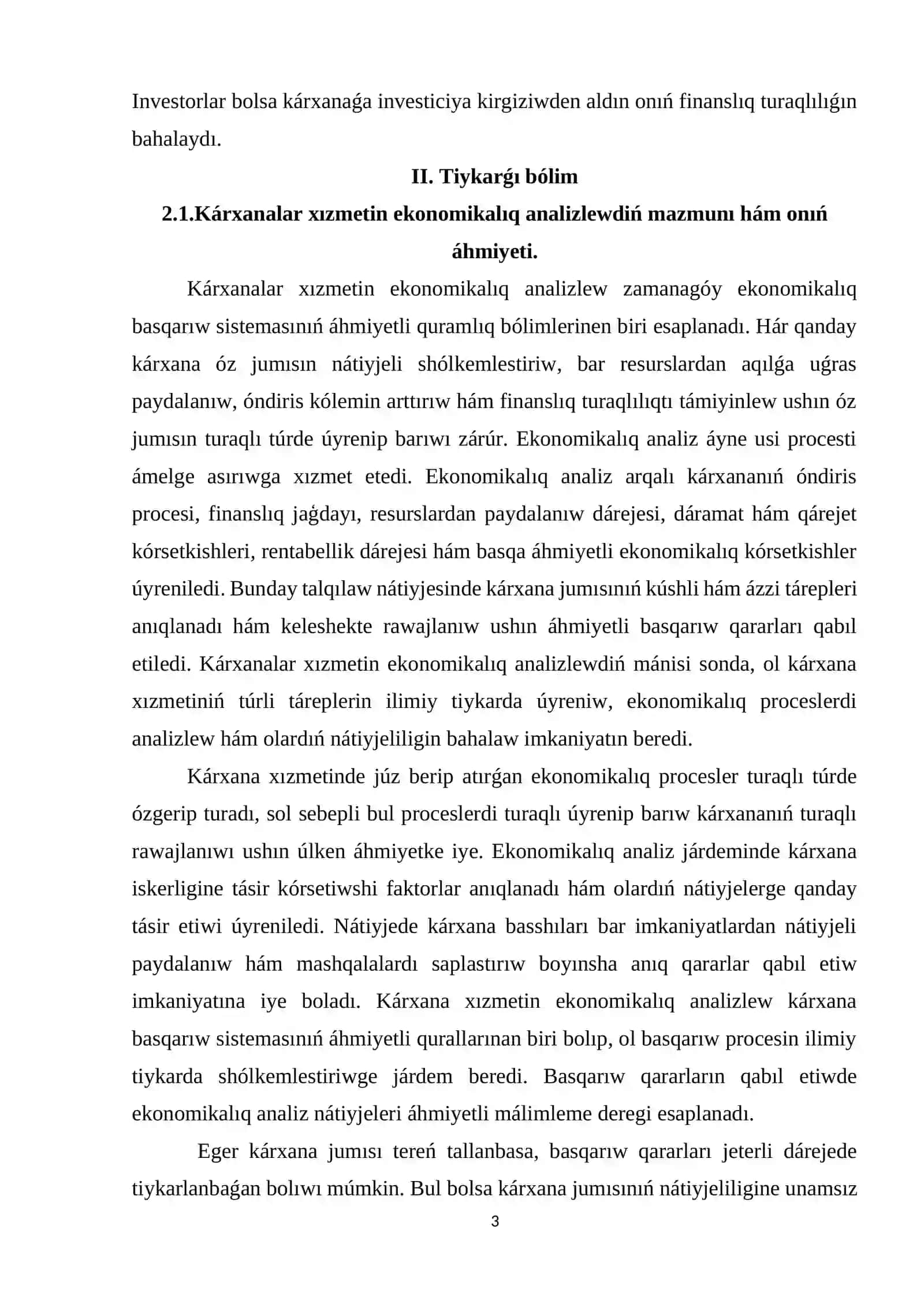 Kárxanalardıń iskerligin analiz qılıwda qatnasatuǵın subyektler 3