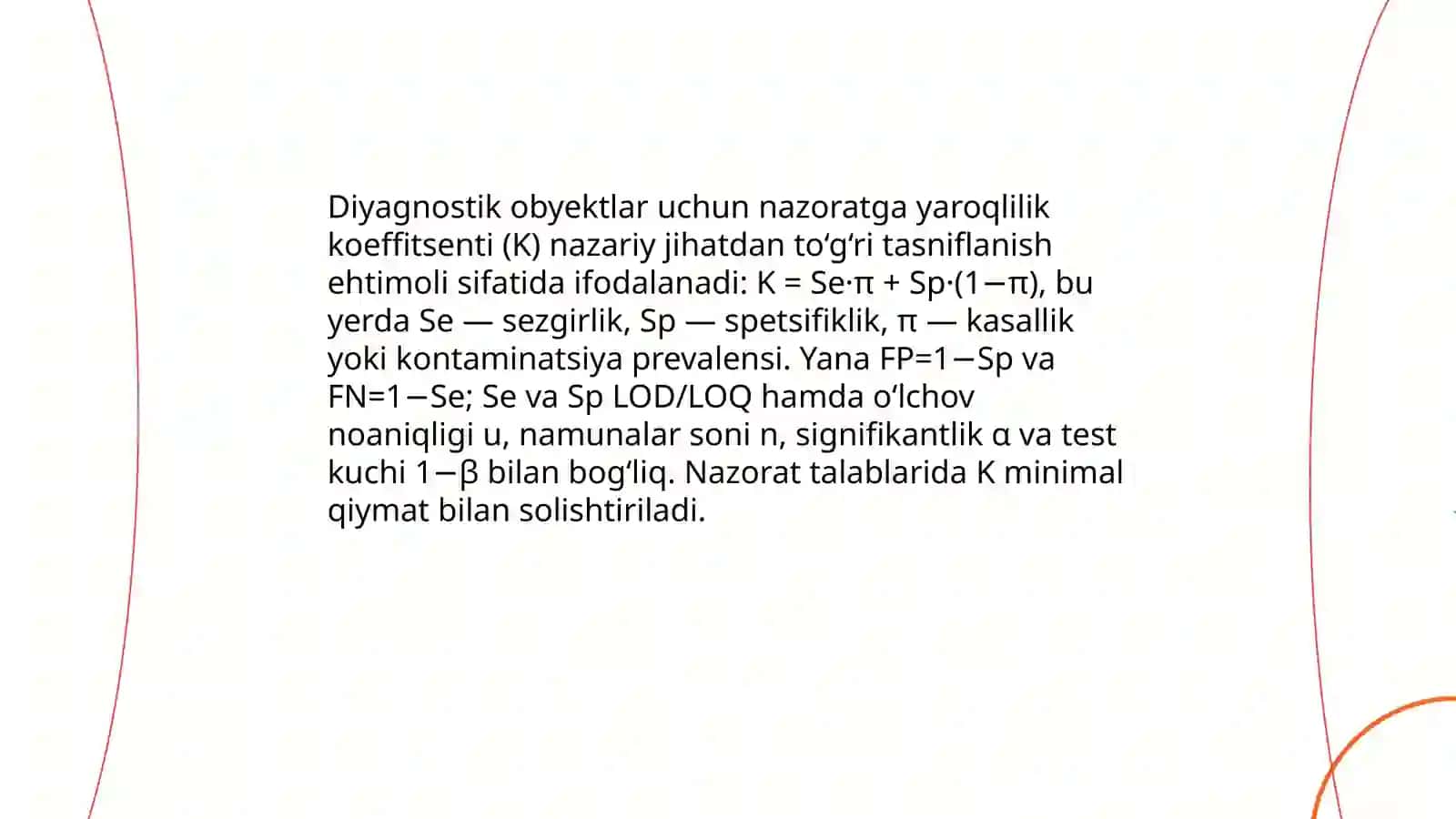 Ishonchlilik nazariyasi diyagnostikasi asoslari fanidan tayyorlagan taqdimot loyihasi 3